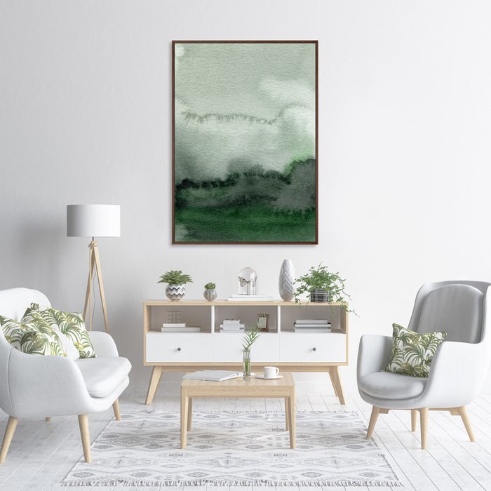 Репродукция картины на холсте Fog in the mountains - лучшие Картины в INMYROOM