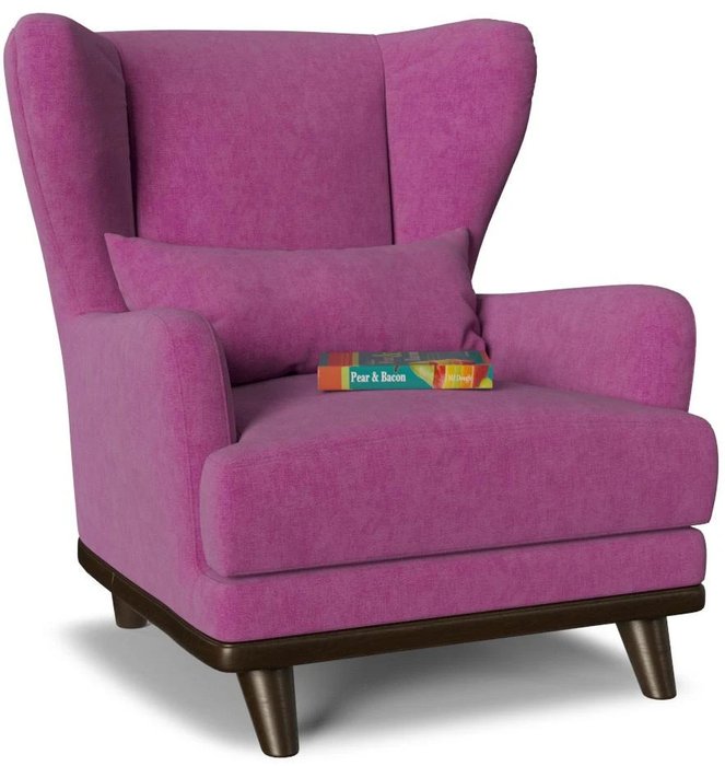 Кресло Роберт дизайн 6 пурпурного цвета