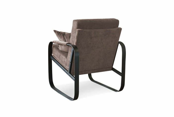 Кресло Фил серо-коричневого цвета - купить Интерьерные кресла по цене 35985.0