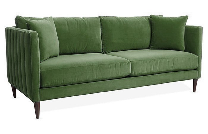 Диван Evelyn зеленого цвета - купить Прямые диваны по цене 133400.0