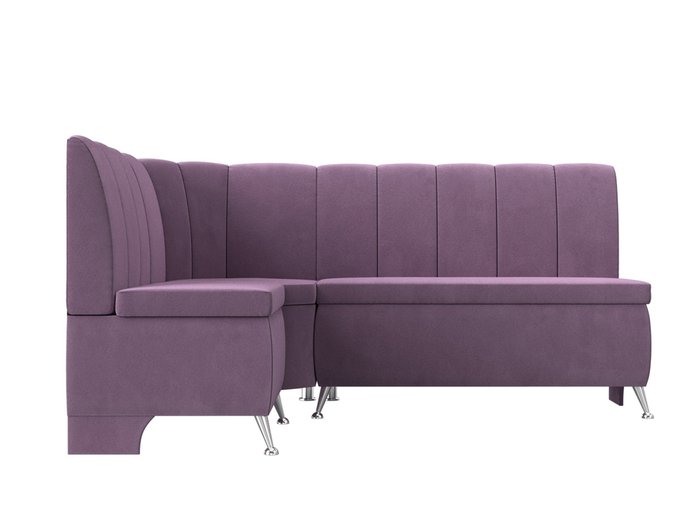 Кухонный угловой диван Кантри сиреневого цвета левый угол - купить Угловые диваны по цене 35999.0