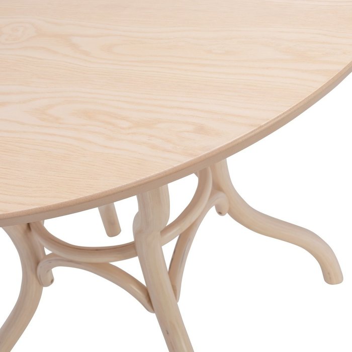 Обеденный стол Тор круглый белый дуб - лучшие Обеденные столы в INMYROOM