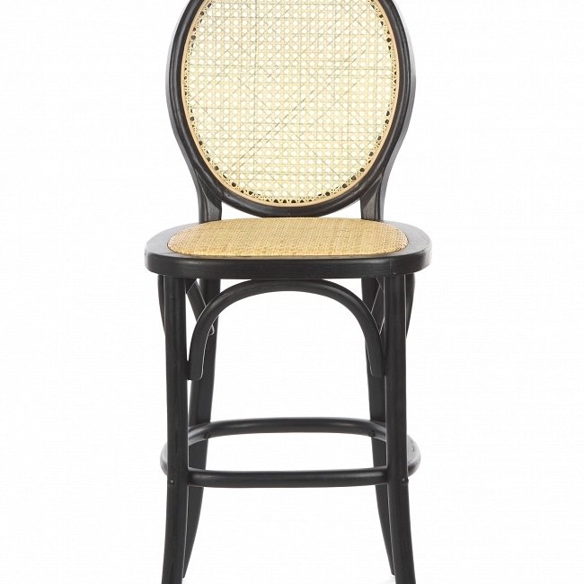 Полубарный стул Counter черно-бежевого цвета - лучшие Барные стулья в INMYROOM