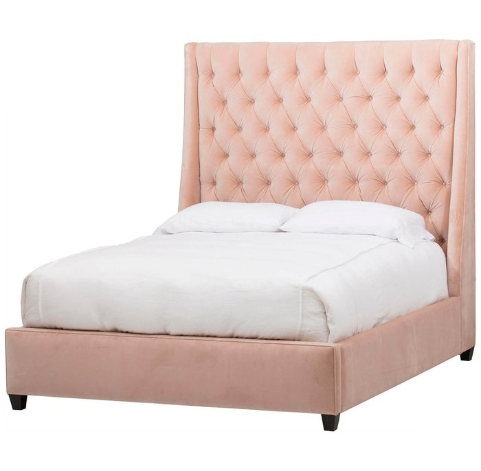 Кровать Ada розового цвета 160х200  - купить Кровати для спальни по цене 102000.0
