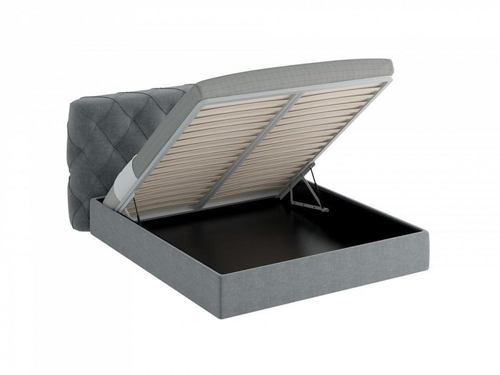 Кровать Ember серого цвета 160х200 - купить Кровати для спальни по цене 59900.0