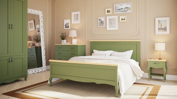 Кровать Кассис из массива бука 160х200 - лучшие Кровати для спальни в INMYROOM