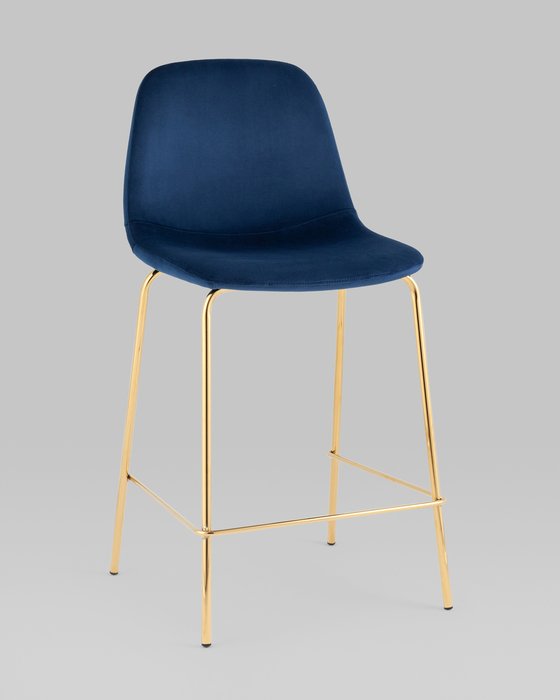 Полубарный стул Валенсия SN синего цвета - купить Барные стулья по цене 6790.0