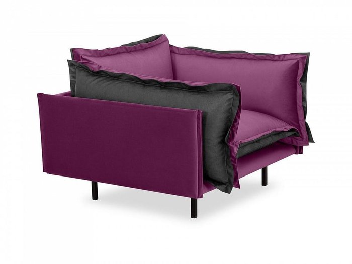 Кресло Barcelona серо-фиолетового цвета - лучшие Интерьерные кресла в INMYROOM