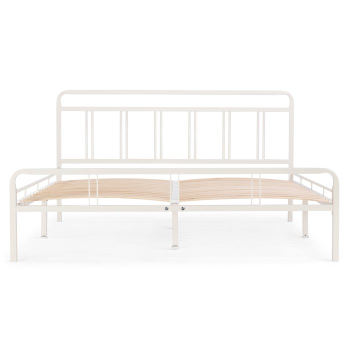 Кровать с основанием Рейк 160х200 белого цвета - лучшие Кровати для спальни в INMYROOM