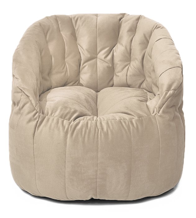 Кресло мешок Энджой Maserrati 04 XL бежевого цвета  - купить Бескаркасная мебель по цене 8168.0