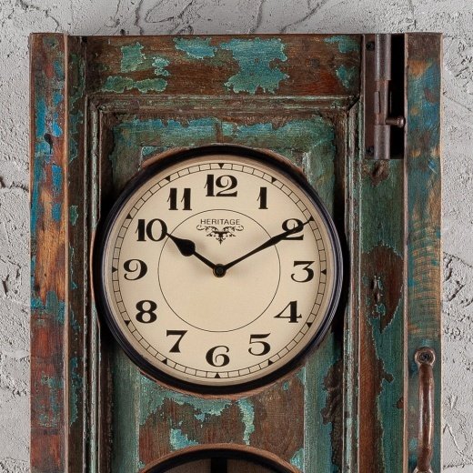 Часы настенные из антикварного дерева - купить Часы по цене 14400.0