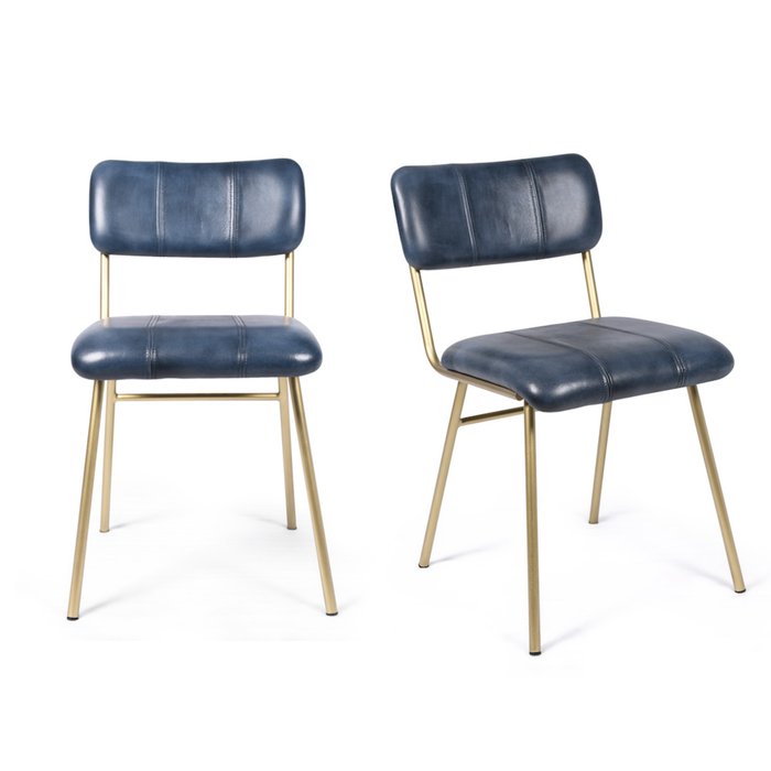 Набор из двух стульев Анупама синего цвета