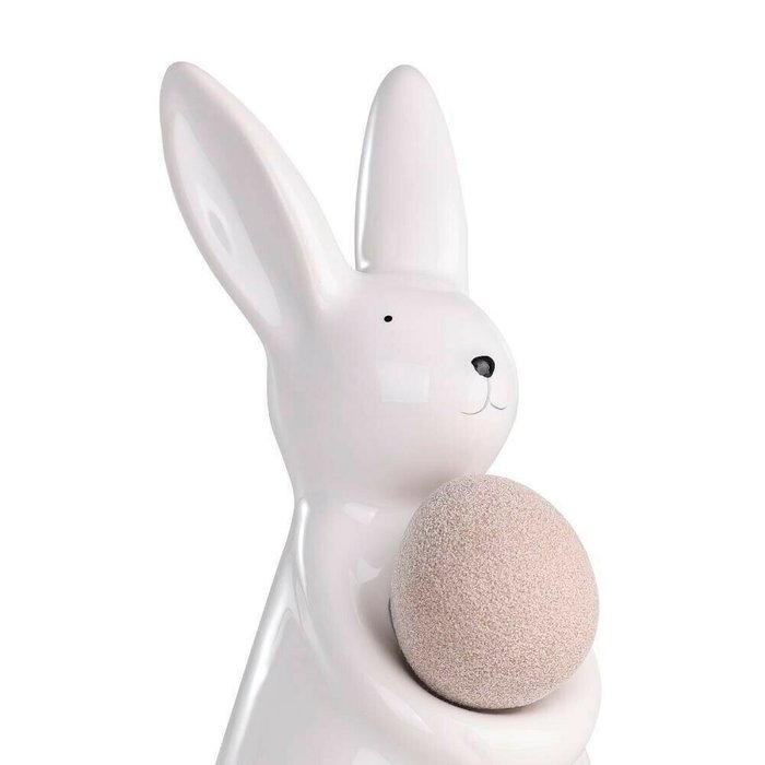 Фигурка заяц Madiorano белого цвета - лучшие Фигуры и статуэтки в INMYROOM