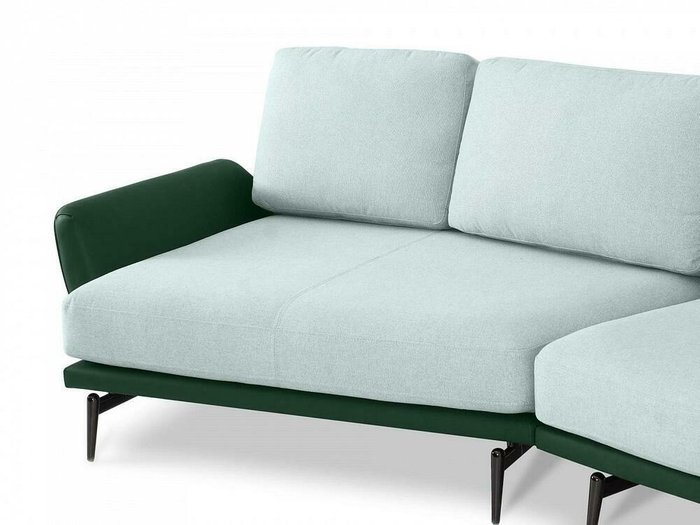 Угловой диван Ispani бирюзово-зеленого цвета - купить Угловые диваны по цене 165420.0