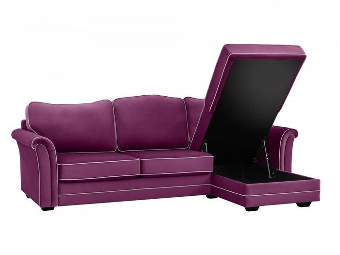 Угловой диван-кровать Sydney пурпурного цвета  - лучшие Угловые диваны в INMYROOM