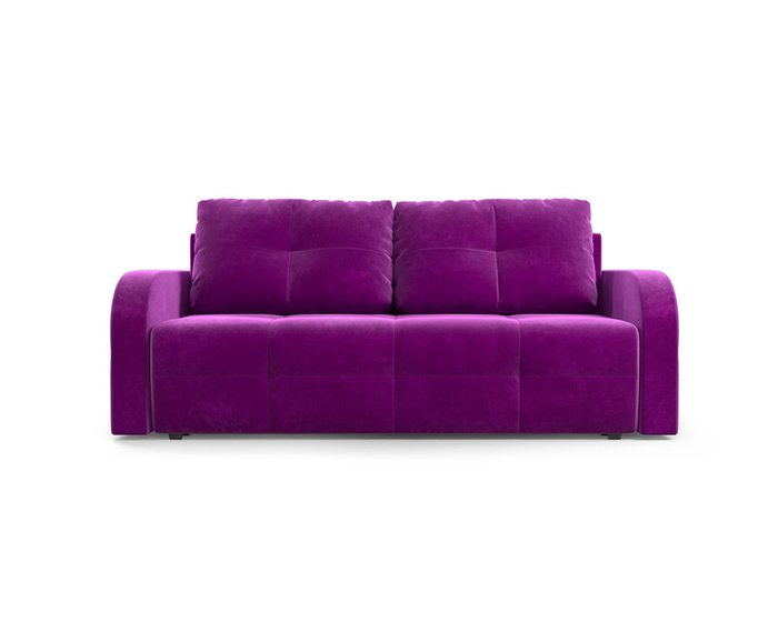 Прямой диван-кровать Марсель 3 фиолетового цвета - купить Прямые диваны по цене 38990.0