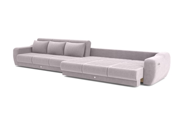 Модульный диван-кровать серо-лилового цвета - лучшие Прямые диваны в INMYROOM