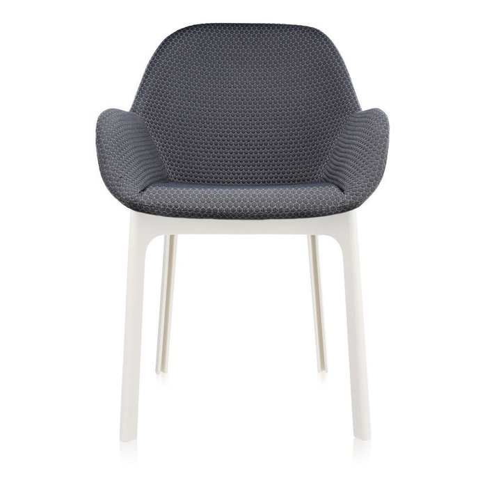 Стул Clap серо-белого цвета - купить Обеденные стулья по цене 82800.0