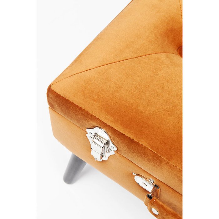 Пуф Suitcase оранжевого цвета - лучшие Пуфы в INMYROOM