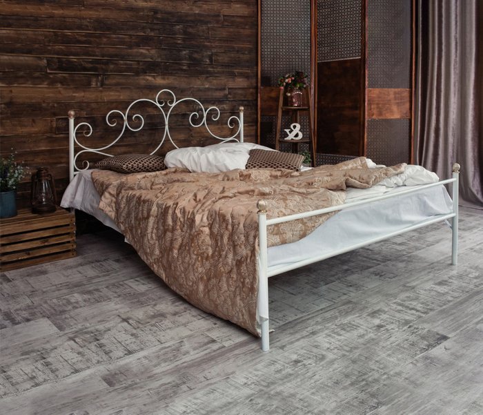 Кровать Флоренция 180х200 белого цвета  - лучшие Кровати для спальни в INMYROOM