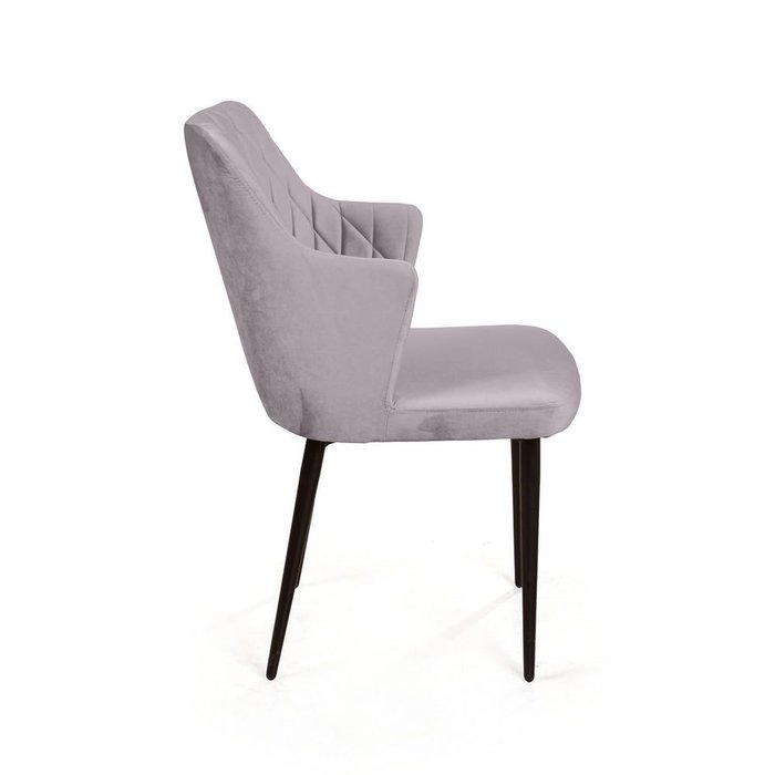 Стул с подлокотниками Hunt светло-серого цвета - лучшие Обеденные стулья в INMYROOM