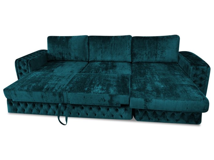 Угловой диван-кровать Прадо бирюзового цвета - купить Угловые диваны по цене 171470.0