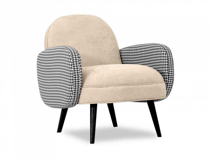 Кресло Bordo светло-бежевого цвета - купить Интерьерные кресла по цене 27590.0