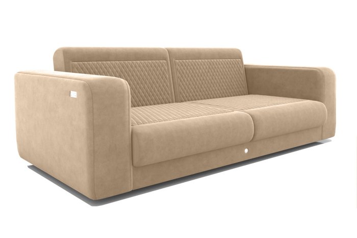 Прямой диван-кровать бежевого цвета - купить Прямые диваны по цене 235000.0