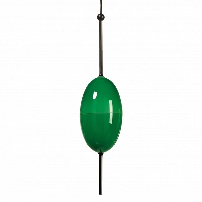 Подвесной светильник Green Plum с плафоном из зеленого стекла 