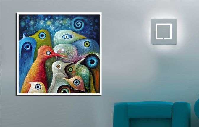 Декоративная картина "Птичий дом" - купить Принты по цене 3190.0