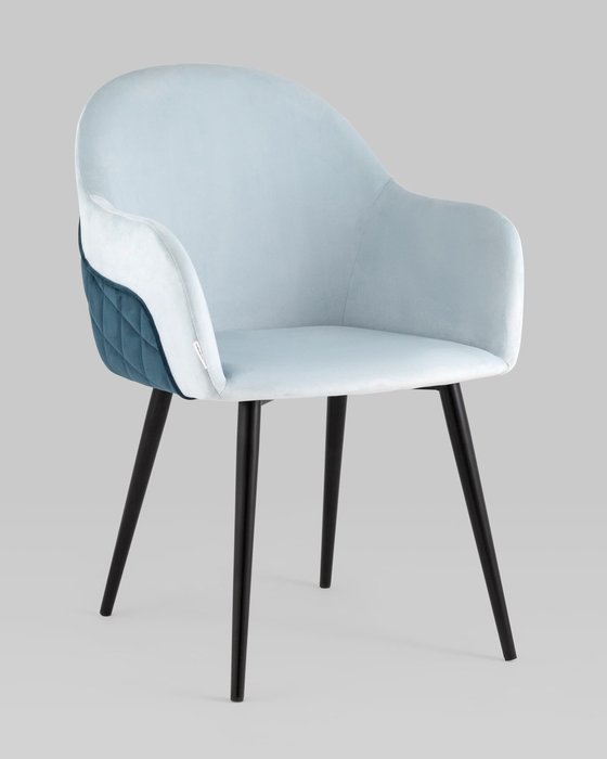 Стул Новел сине-голубого цвета - купить Обеденные стулья по цене 11990.0