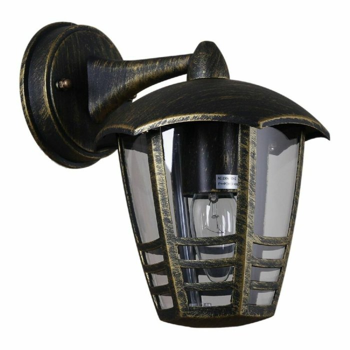 Уличный настенный светильник 08303-9.2-001SJ Top mount BKG черного цвета - купить Настенные уличные светильники по цене 2430.0