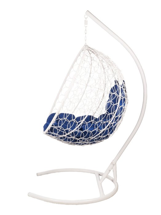 Кресло подвесное Kokos с синей подушкой - лучшие Подвесные кресла в INMYROOM