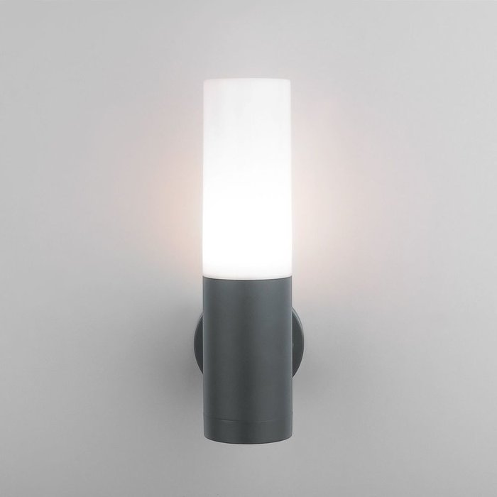 Настенный уличный светильник серый Glas бело-серого цвета - купить Настенные уличные светильники по цене 3270.0