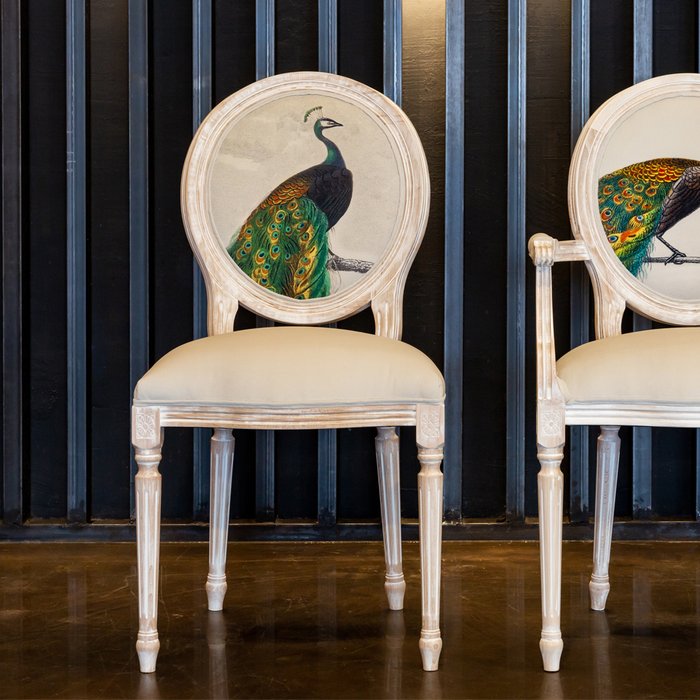 Стул Королевская птица бежевого цвета - купить Обеденные стулья по цене 32000.0