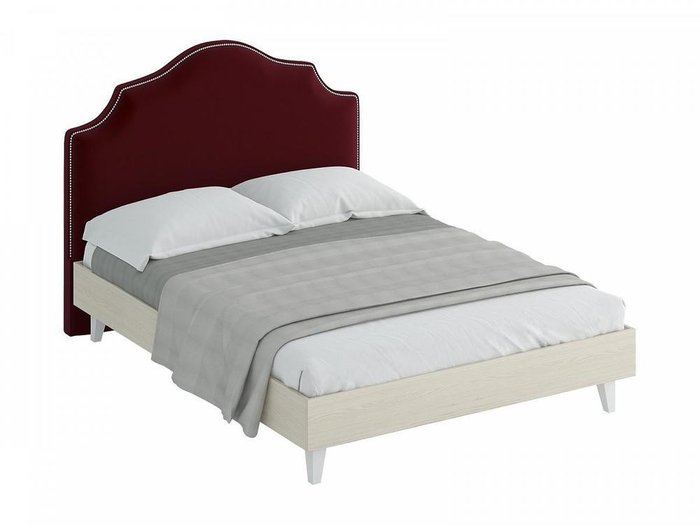Кровать "Queen Victoria" с бордовым изголовьем 160х200 см