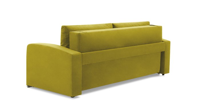 Прямой диван-кровать Окленд Лайт желто-зеленого цвета - лучшие Прямые диваны в INMYROOM