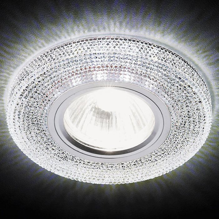 Точечный светильник LED S290 BL (стекло, цвет голубой) - купить Встраиваемые споты по цене 360