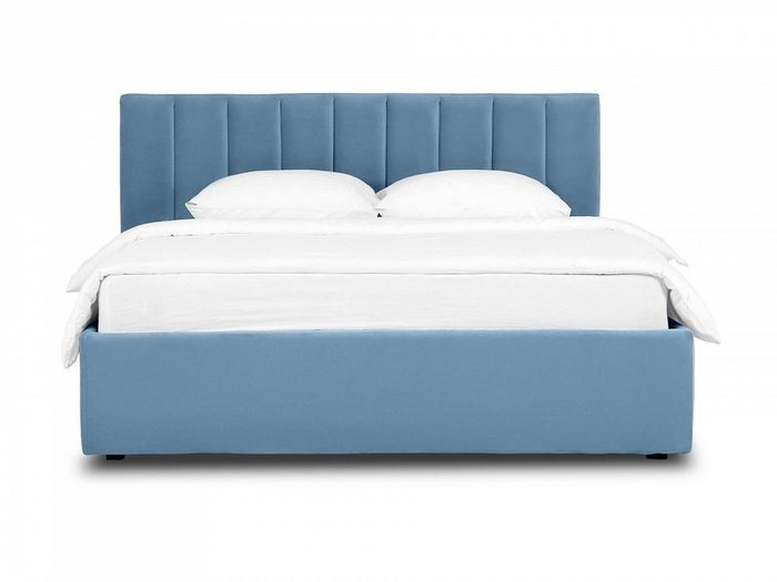 Кровать Queen Sofia 160х200 Lux голубого цвета с подъемным механизмом - купить Кровати для спальни по цене 76560.0