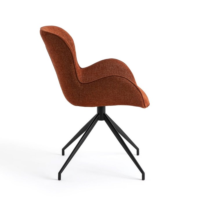 Кресло для стола вращающееся Asyar коричневого цвета - лучшие Интерьерные кресла в INMYROOM