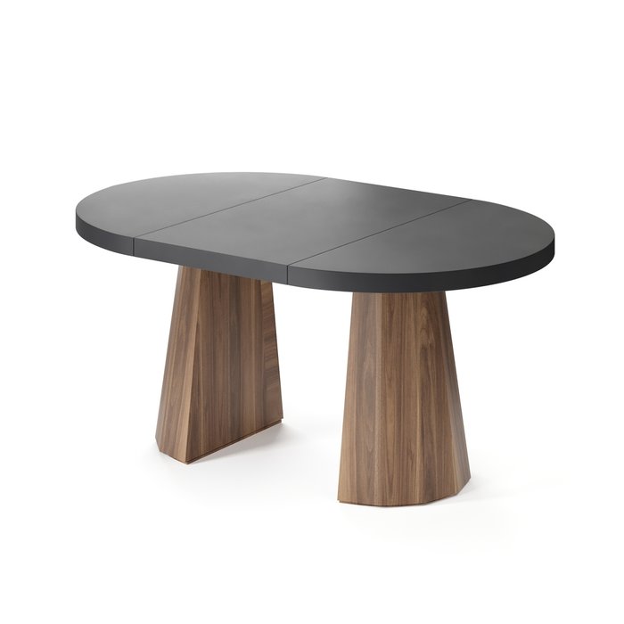 Обеденный стол раздвижной Хатиса ХL на коричневом основании - купить Обеденные столы по цене 182234.0
