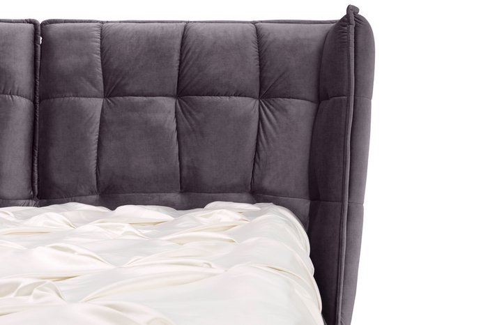 Кровать Cooper с обивкой из вельвета и бархата 200х200  - купить Кровати для спальни по цене 99000.0
