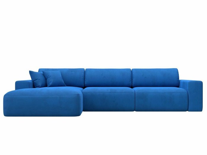Угловой диван-кровать Лига 036 Классик Лонг темно-голубого цвета левый угол - купить Угловые диваны по цене 109999.0