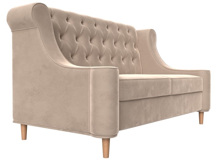 Прямой диван Бронкс бежевого цвета - лучшие Прямые диваны в INMYROOM