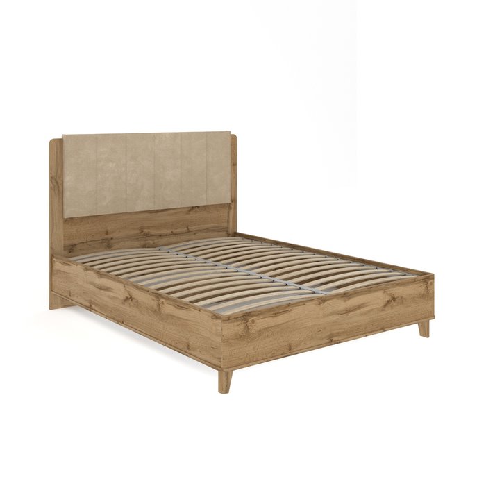 Кровать Кассия 160х200 цвет дуб вотан с подъемным механизмом - купить Кровати для спальни по цене 75789.0