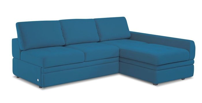 Угловой диван-кровать Бруно синего цвета - купить Угловые диваны по цене 116268.0