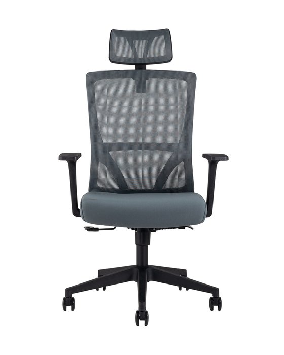 Офисное кресло Top Chairs Local серого цвета - лучшие Офисные кресла в INMYROOM