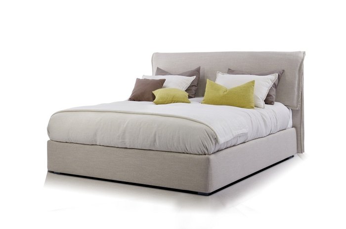 Кровать с подъемным меxанизмом City 140х200 бежевого цвета - купить Кровати для спальни по цене 142020.0