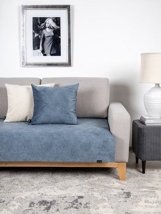 Чехол для подушки Goya синего цвета - купить Декоративные подушки по цене 828.0