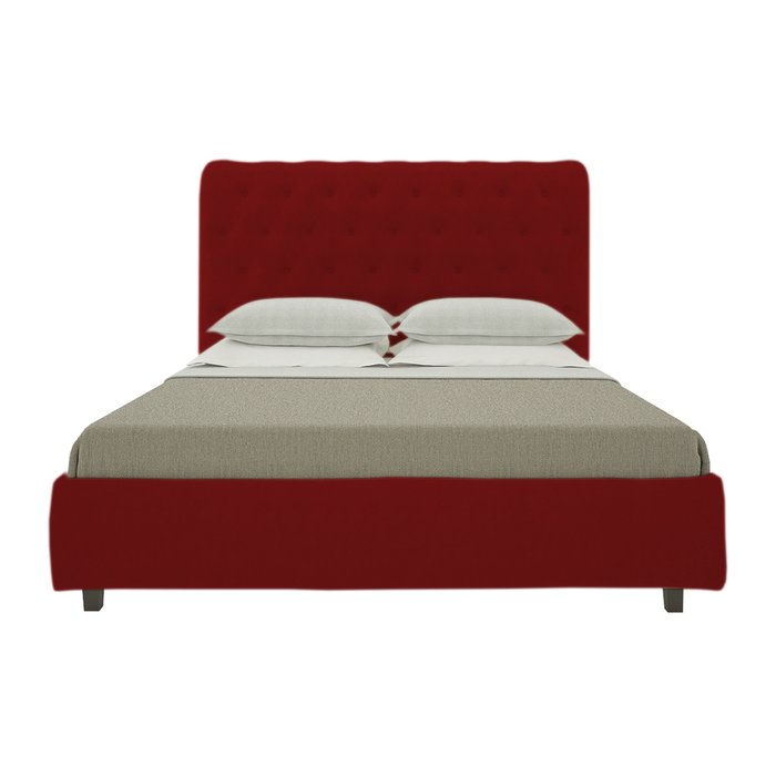 Кровать Sweet Dreams Велюр Красный 180х200 - лучшие Кровати для спальни в INMYROOM